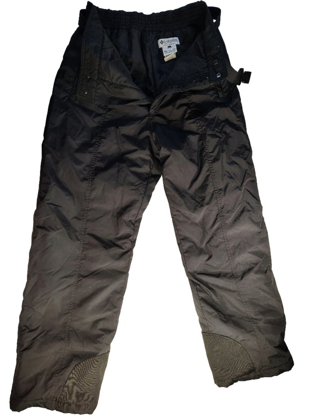 Women's Large Black Columbia Sportswear Co. Thermal Nylon Insulated Snowpants